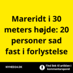 Mareridt i 30 meters højde: 20 personer sad fast i forlystelse