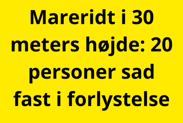 Mareridt i 30 meters højde: 20 personer sad fast i forlystelse