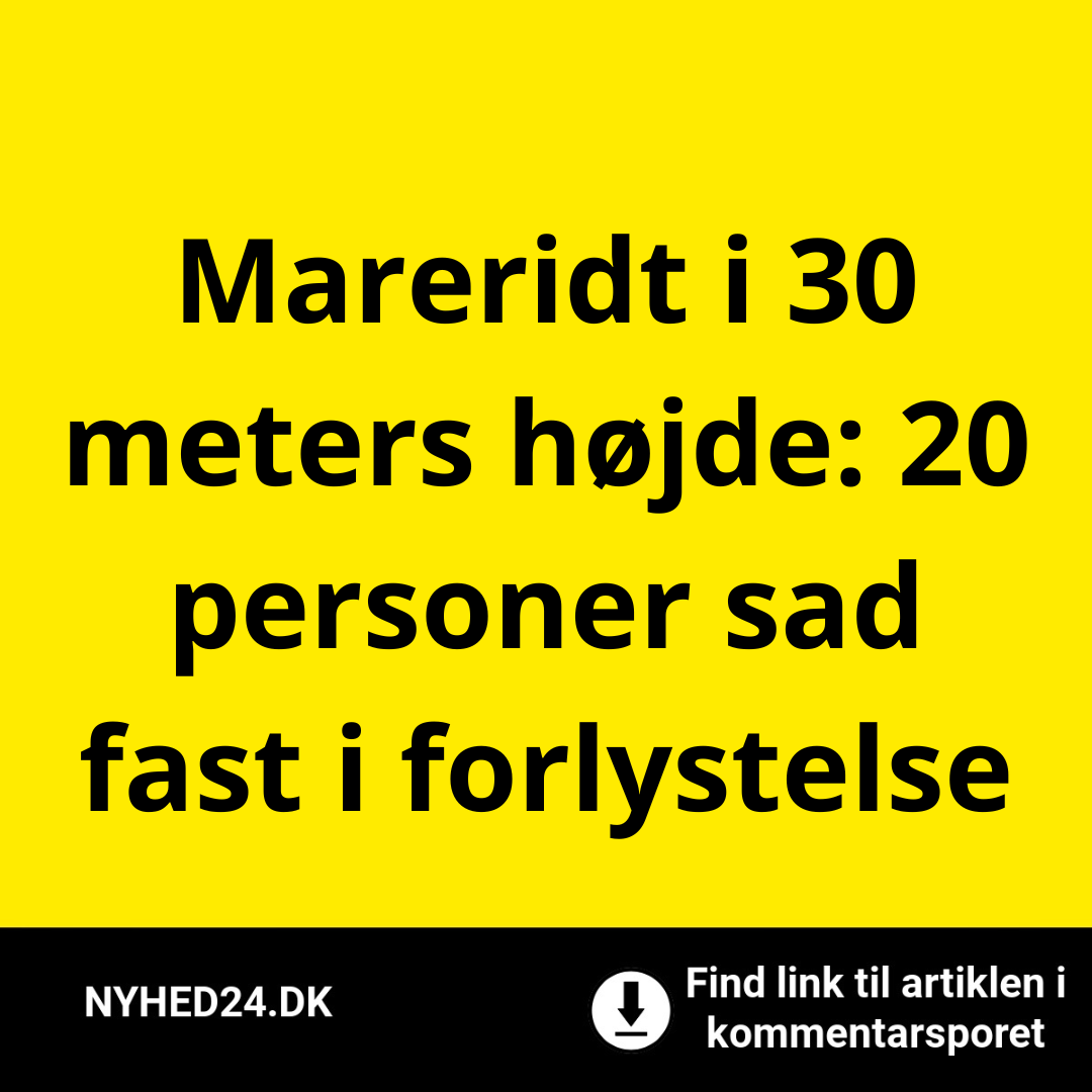 Mareridt i 30 meters højde: 20 personer sad fast i forlystelse
