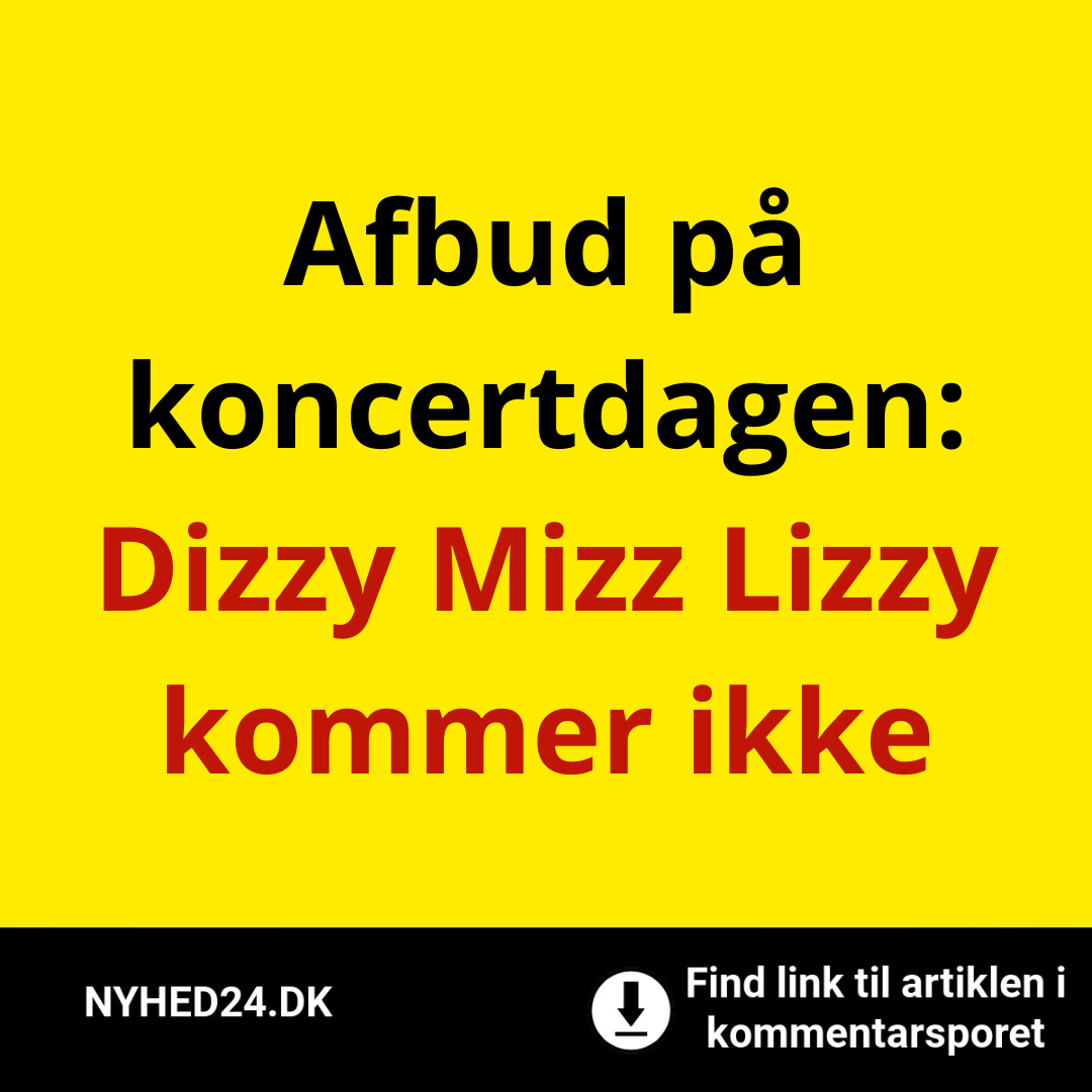 Afbud på koncertdagen: Dizzy Mizz Lizzy kommer ikke