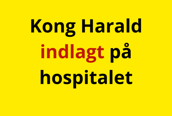 Kong Harald indlagt på hospitalet