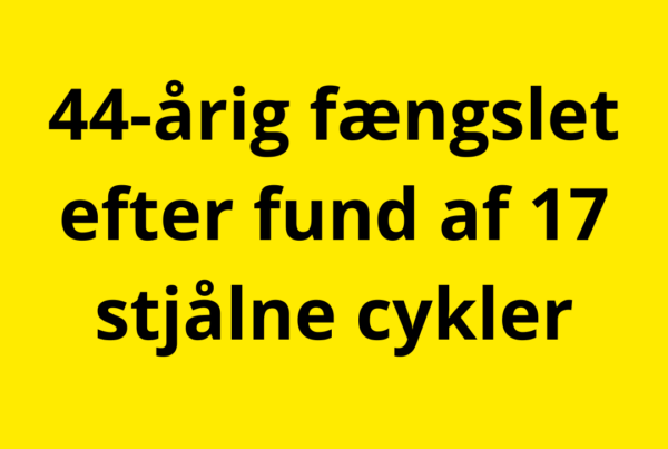 44-årig fængslet efter fund af 17 stjålne cykler