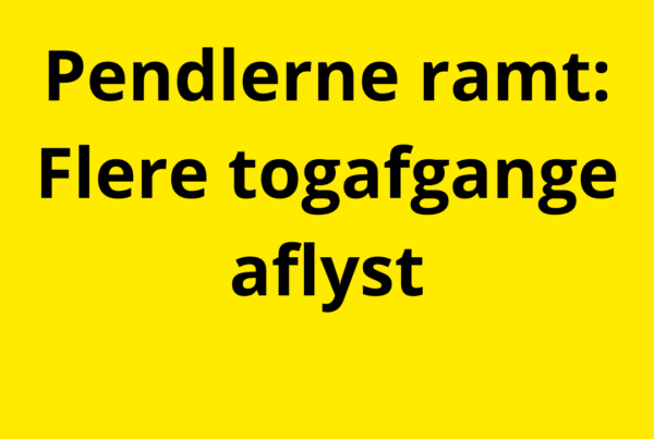 Pendlerne ramt: Flere togafgange aflyst