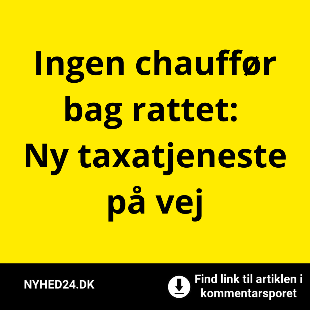 Ingen chauffør bag rattet: Ny taxatjeneste på vej