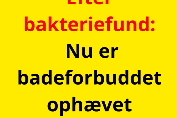 Efter bakteriefund: Nu er badeforbuddet ophævet