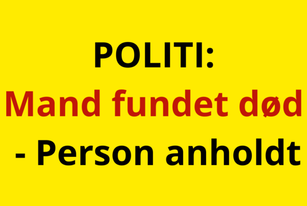 Mand fundet død - Person anholdt