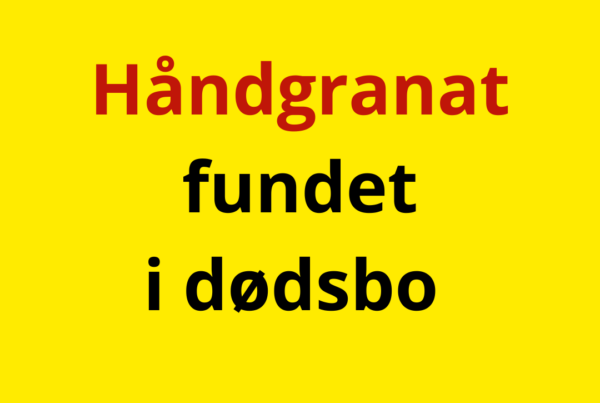 Håndgranat fundet i dødsbo