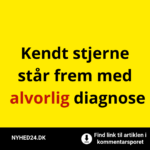 Kendt stjerne står frem med alvorlig diagnose