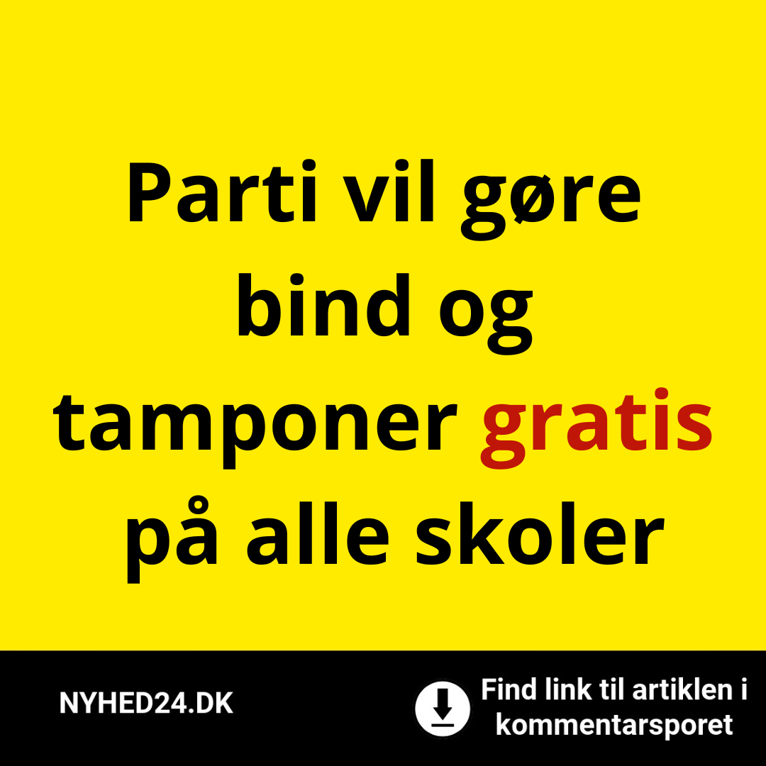 Parti vil gøre bind og tamponer gratis på alle skoler