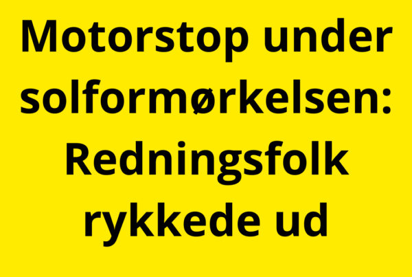 Motorstop under solformørkelsen: Redningsfolk rykkede ud