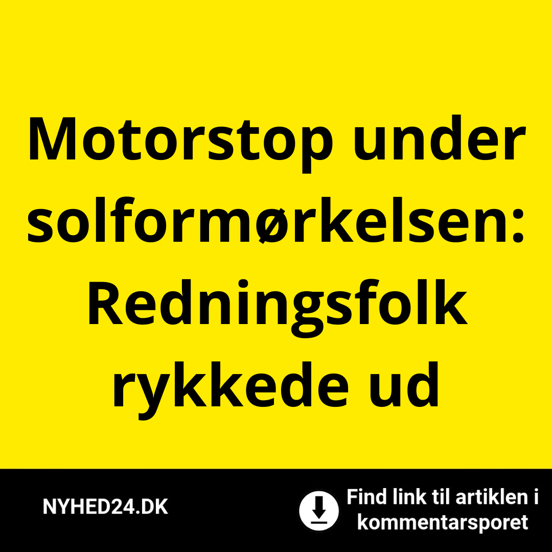 Motorstop under solformørkelsen: Redningsfolk rykkede ud