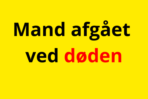 Mand afgået ved døden