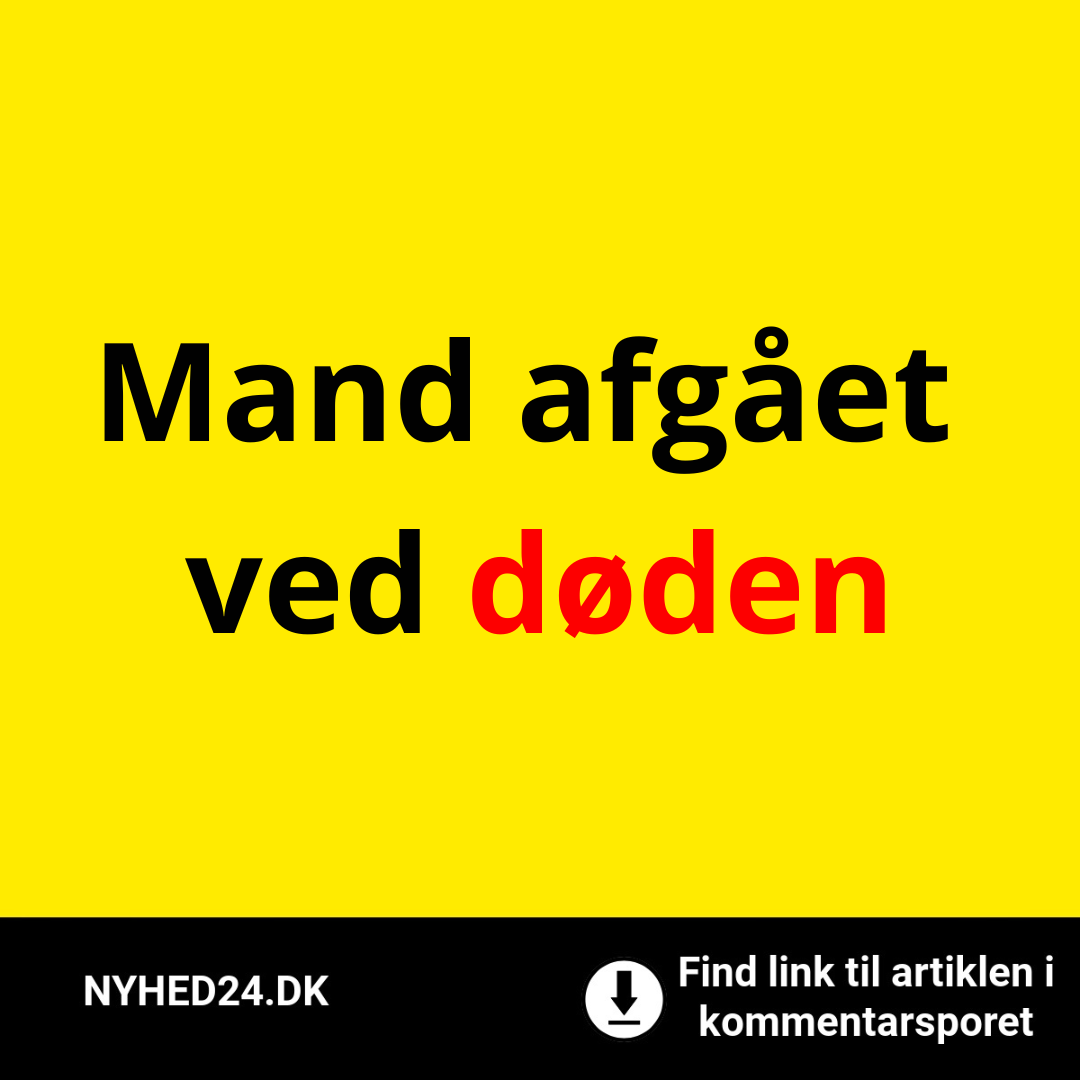 Mand afgået ved døden
