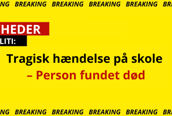 Tragisk hændelse på skole – Person fundet død
