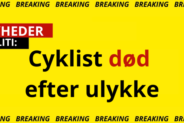 Cyklist død efter ulykke