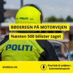 BØDEREGN PÅ MOTORVEJEN: Næsten 500 bilister taget