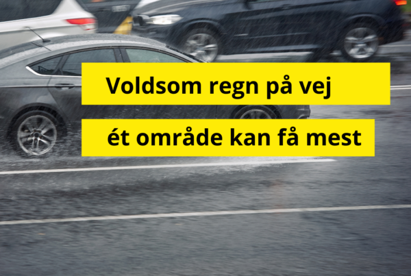Voldsom regn på vej: Her rammer det hårdest onsdag