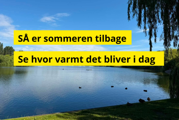 Danmark rammes af sommervejr: Temperaturen stiger til 26 grader