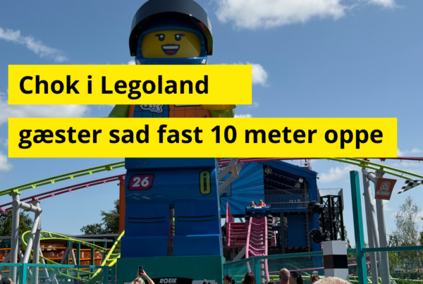 Chok i Legoland: Gæster strandet 10 meter over jorden