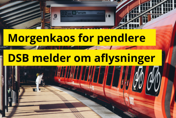 DSB melder om aflysninger: Sådan er togtrafikken påvirket