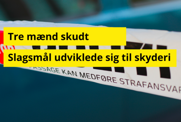 Tre mænd skudt – politiet peger på opgør i det kriminelle miljø