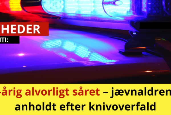 16-årig alvorligt såret – jævnaldrende anholdt efter knivoverfald