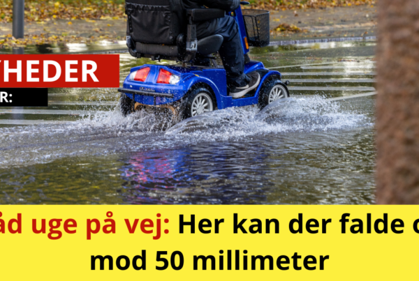 Våd uge på vej: Her kan der falde op mod 50 millimeter