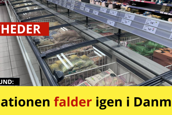 Inflationen falder igen i Danmark