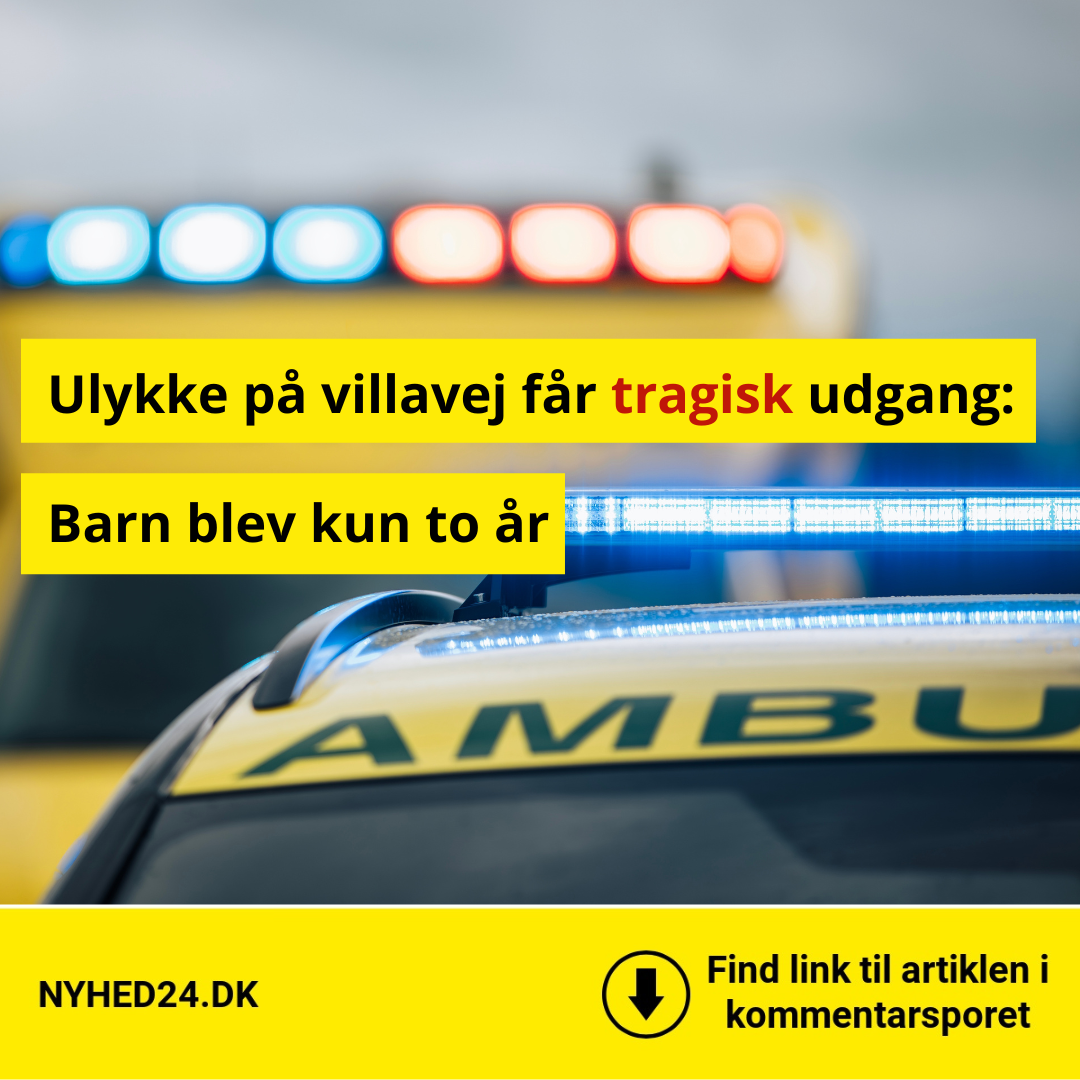 Ulykke på villavej får tragisk udgang – barn blev kun to år