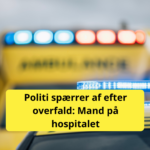 Politi og ambulance rykkede ud: Mand overfaldet