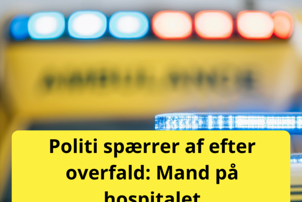 Politi og ambulance rykkede ud: Mand overfaldet