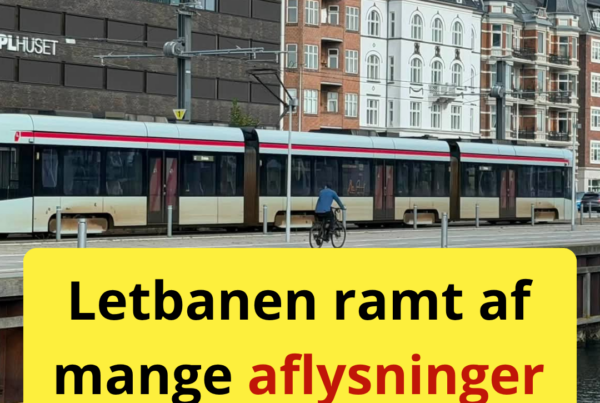 Letbanen ramt af mange aflysninger