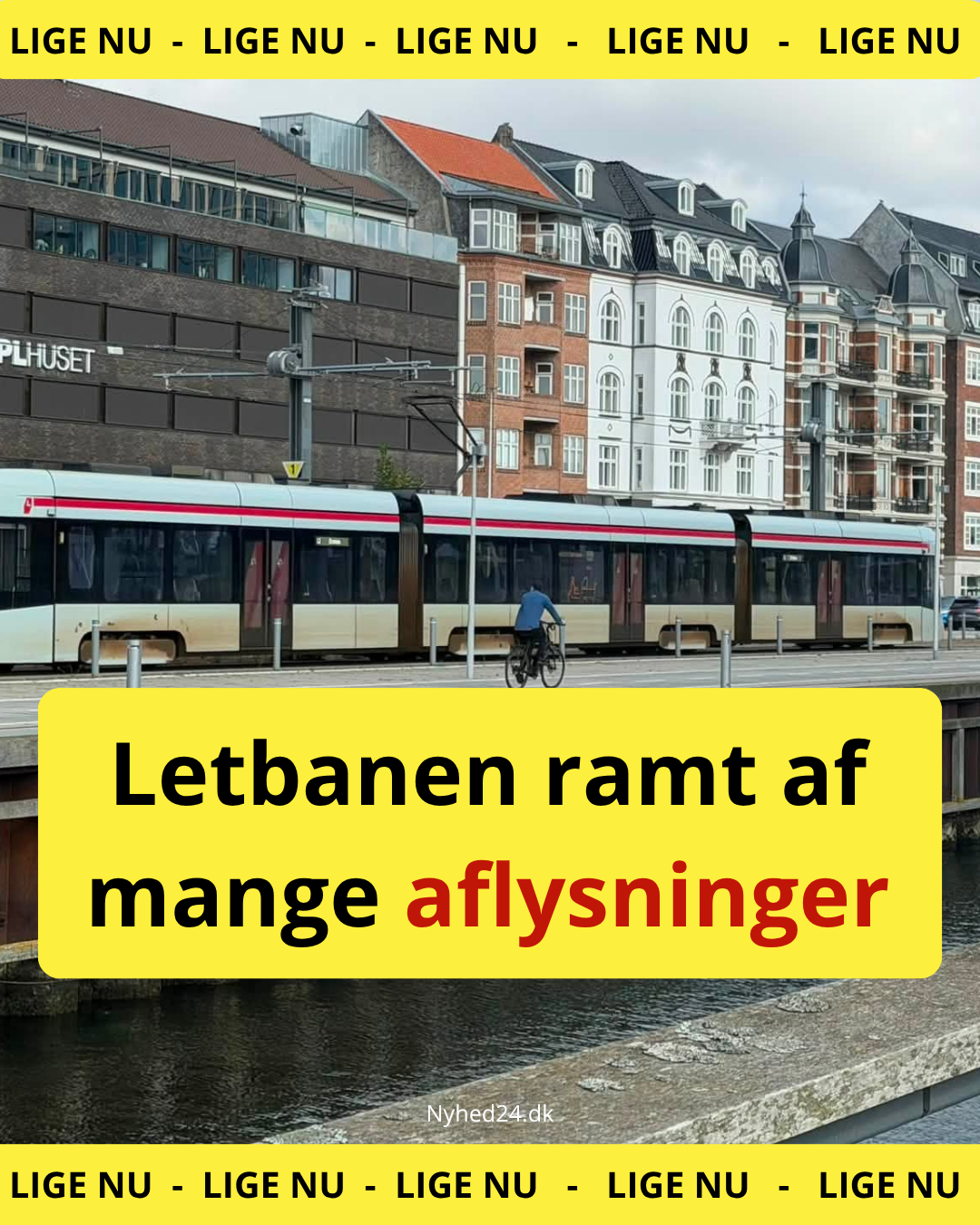 Letbanen ramt af mange aflysninger