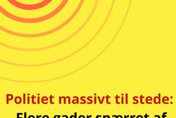 Politiet massivt til stede: Flere gader spærret af