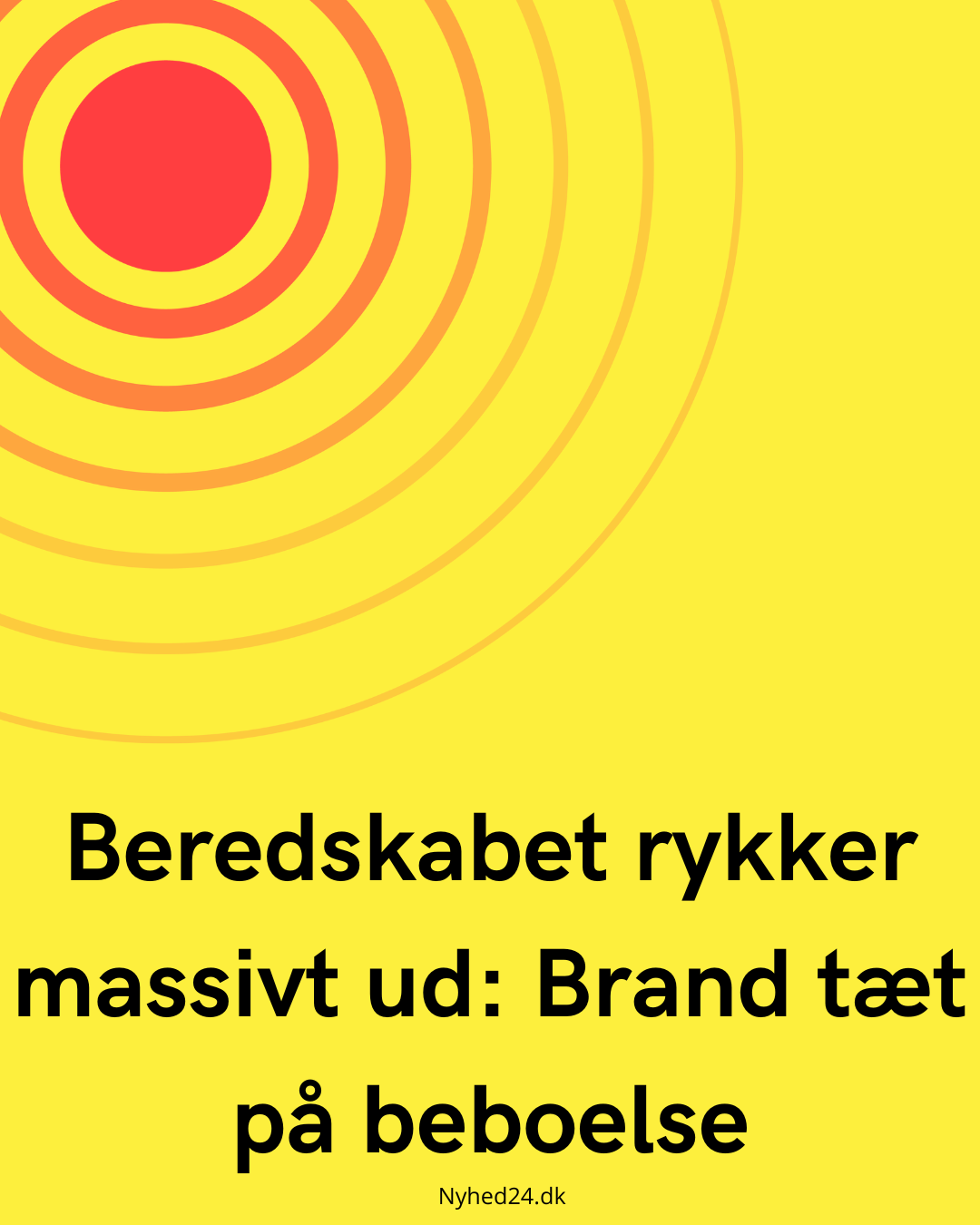 Beredskabet rykker massivt ud: Brand tæt på beboelse