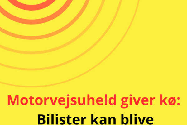 Uheld på motorvej skaber lang kø – bilister skal væbne sig med tålmodighed