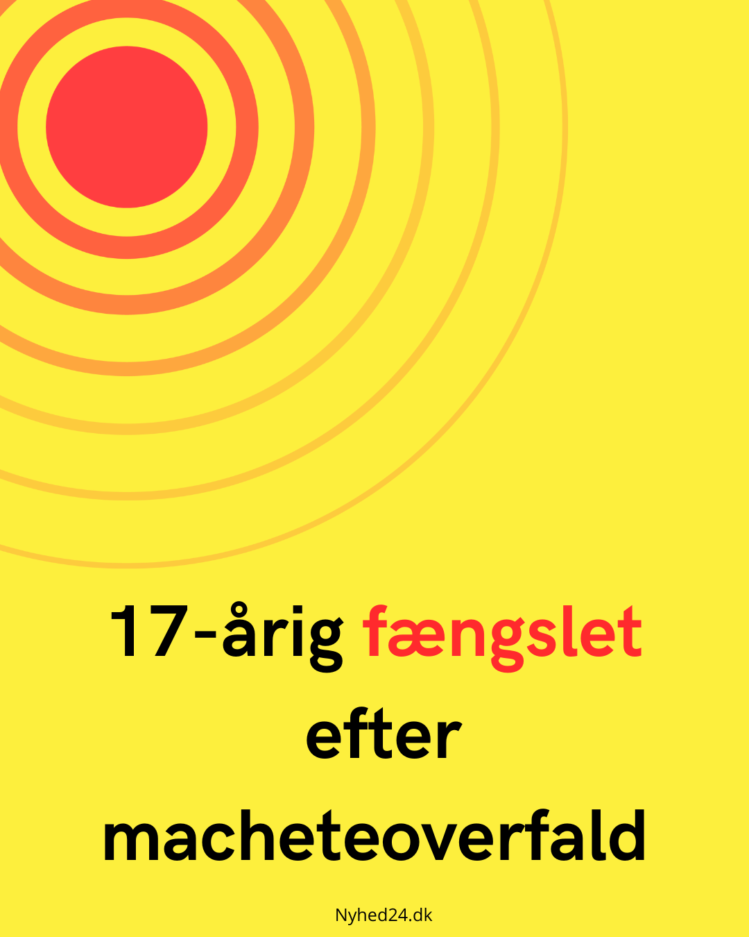 17-årig fængslet efter macheteoverfald