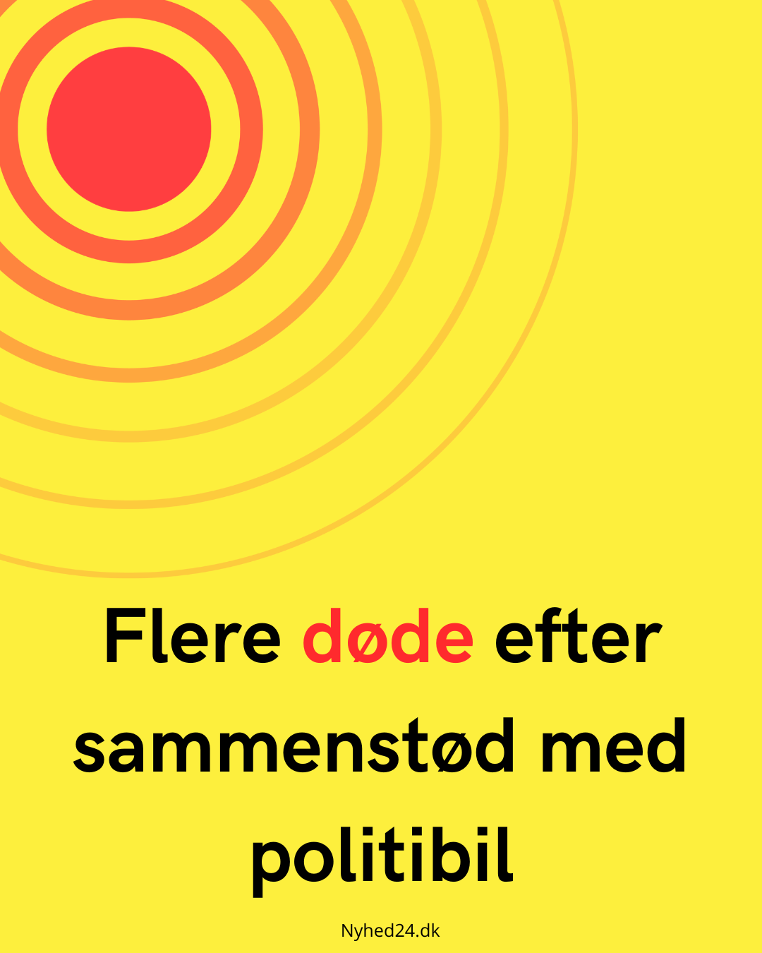 Flere døde efter sammenstød med politibil