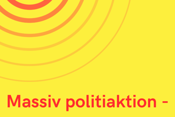 Massiv politiaktion - helikopter over området