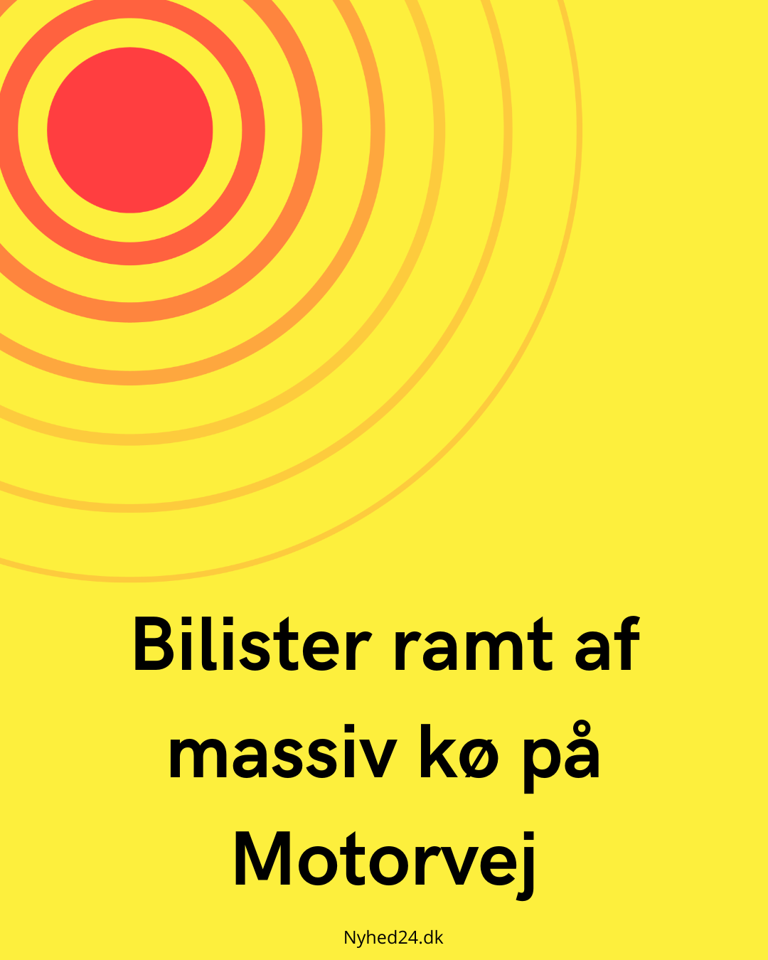 Bilister ramt af massiv kø på Motorvej