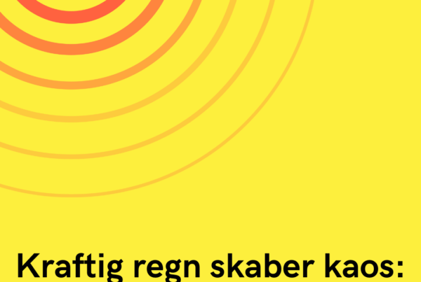 Kraftig regn skaber kaos: Vejen står under vand