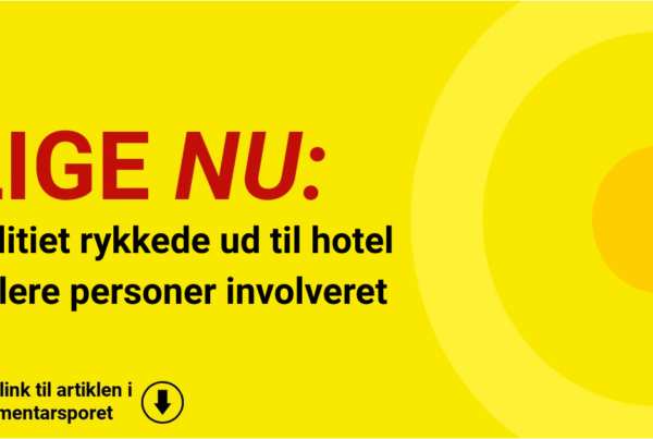 Politiet rykkede ud til hotel – flere personer involveret