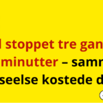 Mand stoppet tre gange på ni minutter – samme forseelse kostede dyrt