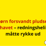 To børn forsvandt pludselig i Vesterhavet – redningshelikopter måtte rykke ud