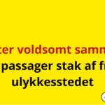 Kaos efter voldsomt sammenstød – passager stak af fra ulykkesstedet