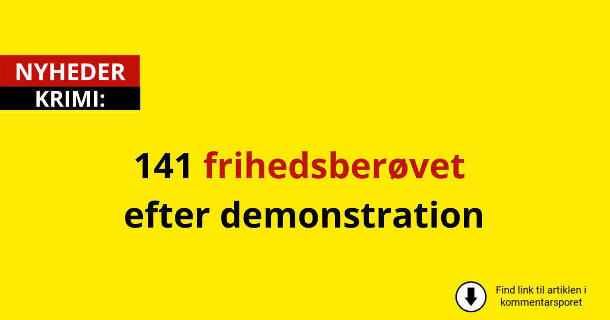 141 frihedsberøvet