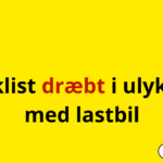 Cyklist dræbt i ulykke med lastbil