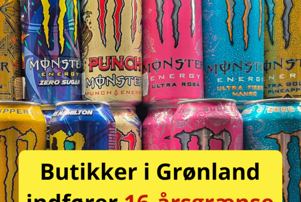 Butikker i Grønland indfører 16-årsgrænse for energidrikke