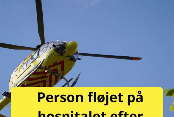 Person fløjet på hospitalet efter voldeligt overfald