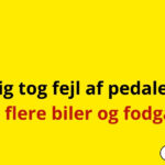 77-årig tog fejl af pedalerne – ramte flere biler og fodgænger